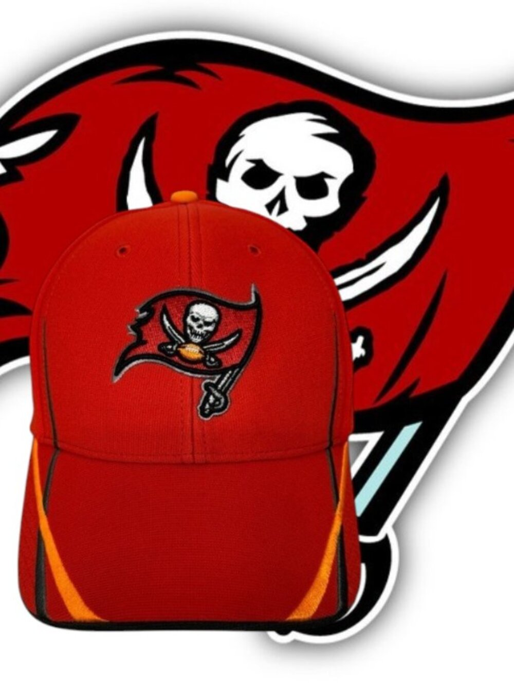 NWOT 47 Brand Tampa Bay Buccaneers MVP Red Embroidered Strapback Hat Cap OSFA